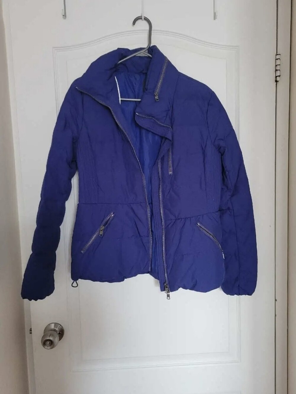 Armani Exchange Quilted Puffer Jacket - Royal Blue